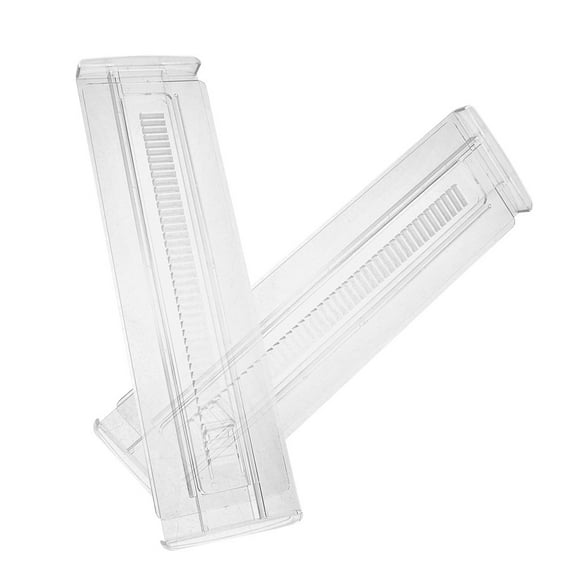 Greenadscape 2Pcs Adjustable Organizer Plastic Drawer Dividers for Dresser and Kitchen Utensils 11.2X3.34X0.79in