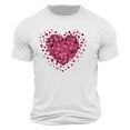 thumbnail image 5 of UVEASISHA Cute Graphic Tees for Men Short Sleeve Crewneck Pullover Valentines Day Heart Print T-Shirts Spring Summer Casual Regular Fit Tee Shirt White XXL, 5 of 5