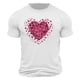 thumbnail image 3 of Ceisia Men's Casual Heart-Printed Short Sleeve Crew Neck Gift T-Shirt, 3 of 4