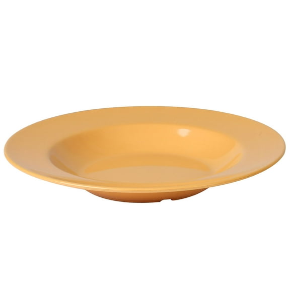 Excellante Color Yellow Melamine Dinnerware Collection 16 Oz, 11 1/4" Pasta Bowl, Comes in Dozen