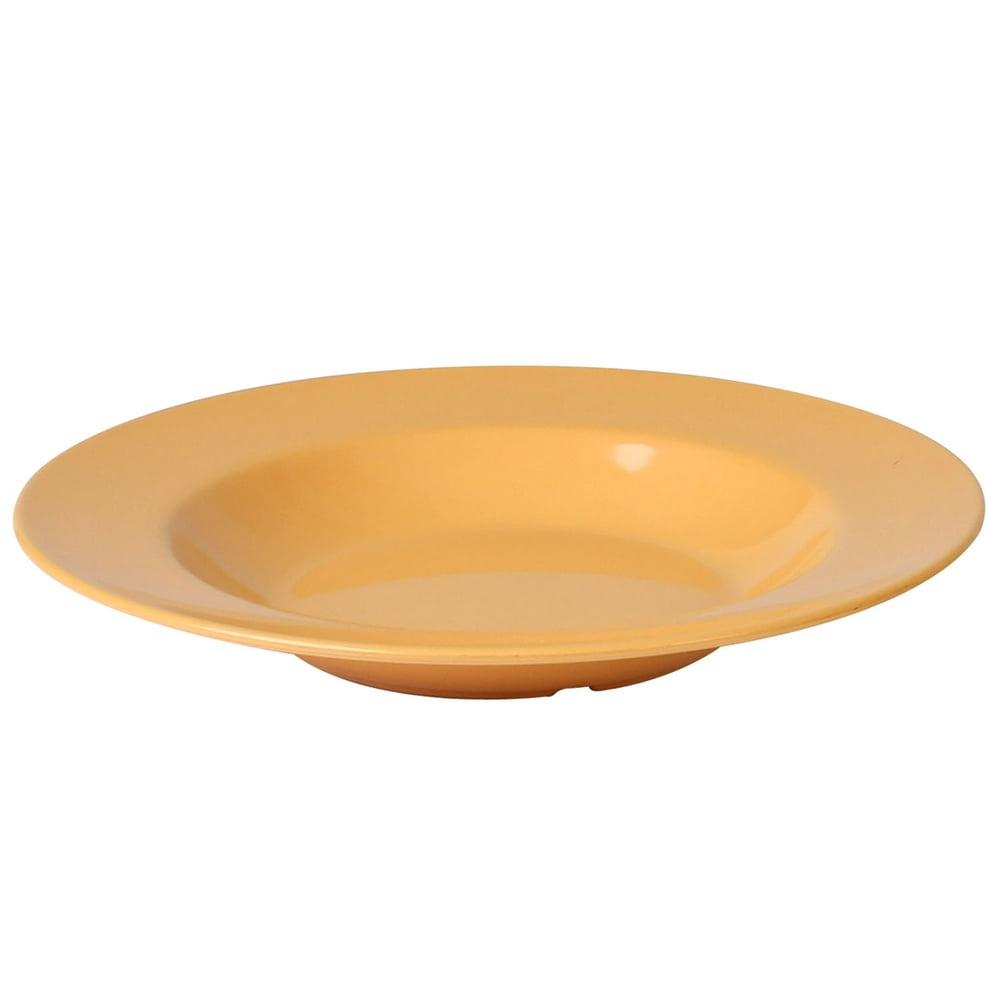 Excellante Color yellow melamine dinnerware collection 16 oz, 11 1/4