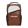 thumbnail image 1 of Bolsa para zapatos de golf, regalo para golfistas, bolsa de transporte de zapatos con cremallera multifunción de PU, bolsa deportiva Marrón, 1 of 9