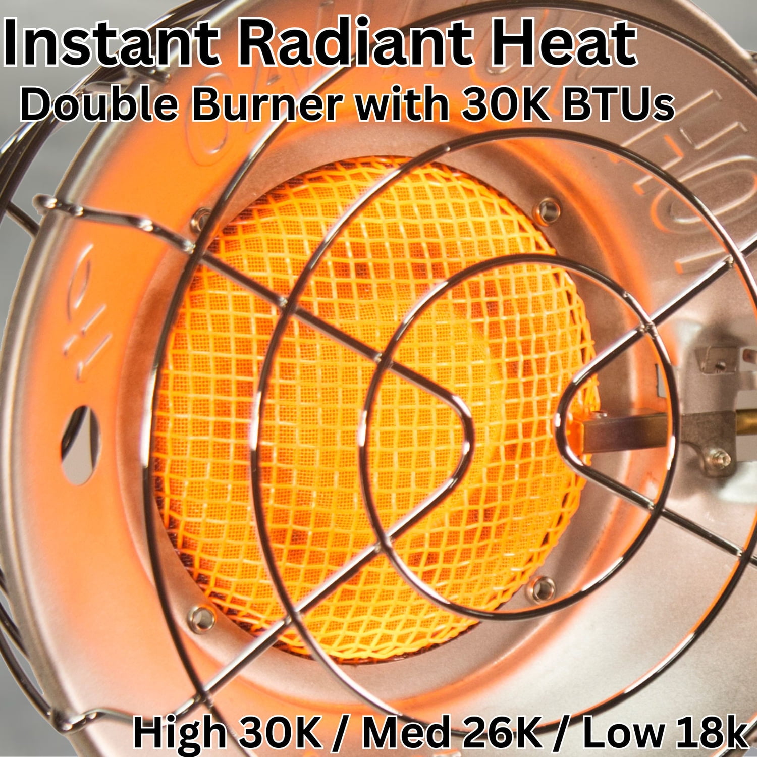 Comfort Gear 30,000-BTU Double Tank-Top Outdoor Portable Propane Heater