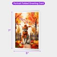thumbnail image 5 of Happy Thanksgiving Devon Rex Give Thanks Fall Beanie Scarf Welcome 5x7in Folded Greeting Card Cat Lover Kitten Owner Gifts Single Note Card with Envelope - 00020, 5 of 5