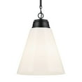 thumbnail image 6 of 52662BK Kichler Lighting Marsailli - 1 Light Pendant-19.75 Inch Tall and 15.75 Inch Wide-Black Finish-Cased Opal Glass Color, 6 of 7