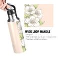 thumbnail image 4 of White Flowers 1000ml Double Walled Stainless Steel LeakProof Sports Bottle Thermo 8h Portable, 4 of 9