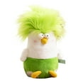 thumbnail image 1 of Adorable Green Haired Chicken Toy For Stress And Funny Animal Stuffed Doll For Adults, 1 of 6