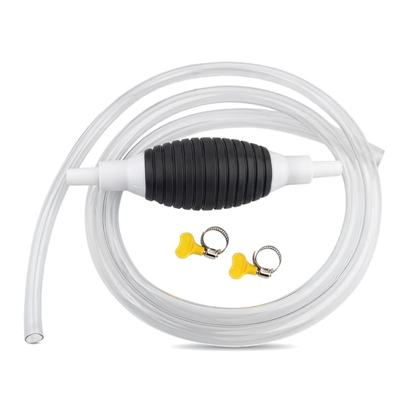 Multifunctional Fuel Transfer Pump – Hand Liquid Siphon Pump – Manual Fluid Extractor for Gasoline Diesel Water Fish Tank (With 3.2ft Hose)