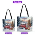 thumbnail image 5 of Santa is Coming Siberian Husky Merry Christmas Xmas Noel Truck Tree All Over Print 3D Canvas Tote Bag Husky Dog Lover Gifts Reusable Handbag - 02023, 5 of 5