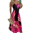 thumbnail image 1 of Robe d'Été Décontractée Sans Manches pour Femmes Grande Taille Vacances Plage Fête, 1 of 2