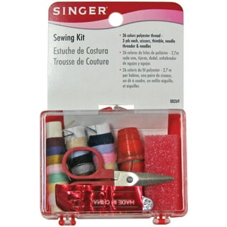 Singer Vintage Sewing Kit Basket with Sewing Kit Accessories