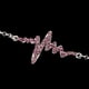 thumbnail image 3 of Brazalete de Cadena de eslabones ajustables Salvador Moda Cadena de plata Cristal violeta, 3 of 10