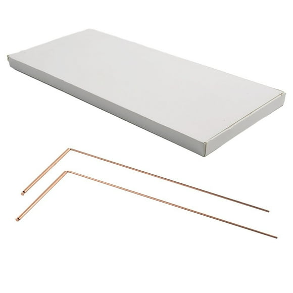 2 Pcs Tige de Détecteur de Métaux en Cuivre Pur Flexible pour Eau de Sorcière Outil Détachable pour Dragons