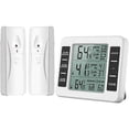 thumbnail image 1 of Fridge/freezer thermometer, wireless fridge thermometer with 2 Se, 1 of 5