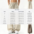 thumbnail image 3 of Nmnitkp Men's Summer Linen-Look Wide Leg Pants, Breathable Drawstring Elastic Waist Baggy Draped Trousers, Lightweight Casual Beach Streetwear Pants Coffee,L, 3 of 7