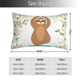 thumbnail image 2 of Lsque Cute Sloth In Yoga Pose Tree Pattern Bedding Waterproof Pillow Protector Zippered Queen – Bed Bug Proof Pillow Encasement-14"x20", 2 of 6