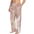 thumbnail image 3 of Kdxio Rose Gold Glitter Splatter Print Men's Sleep Pajama Pant Lounge Pants with Pockets, 3 of 8