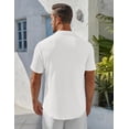 thumbnail image 4 of COOFANDY Men's Polo Shirts Short Sleeve Pique Jersey Golf Shirt Casual Summer Collared T-Shirts, 4 of 7