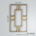 thumbnail image 3 of Ekena Millwork 10 1/4"W x 15 3/8"H x 3/8"T Medium Hastings Decorative Fretwork Wood Wall Panels, Wood (Paint Grade), 3 of 3