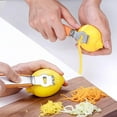 thumbnail image 4 of Herramienta Zester de limón para cocina, herramienta Zester de cítricos con cuchillo de canal, rallador Zester de naranja con mango, pelador de cítricos para cócteles Xemadio WMPH-448, 4 of 7
