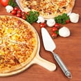 thumbnail image 6 of New Release, Vsgery Wooden Handle, Stainless Steel Pizza Spatula, Kitchen Tool, Non-Slip Grip, Dishwasher Safe|Stainless steel,A, 6 of 9