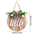 thumbnail image 3 of Cadorn Lighted Festival Welcome Wooden Sign with Replaceable Letters Door Hanging - Creative Festival Decoration Essential, 3 of 9