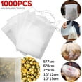 thumbnail image 2 of 1000PCS Disposable Tea Bags Non-woven Empty Filter Bag for Spice Tea With Draw String Tea Filter Bag Empty Teabags Kitchen Tool 100PCS 5X7cm, 2 of 6