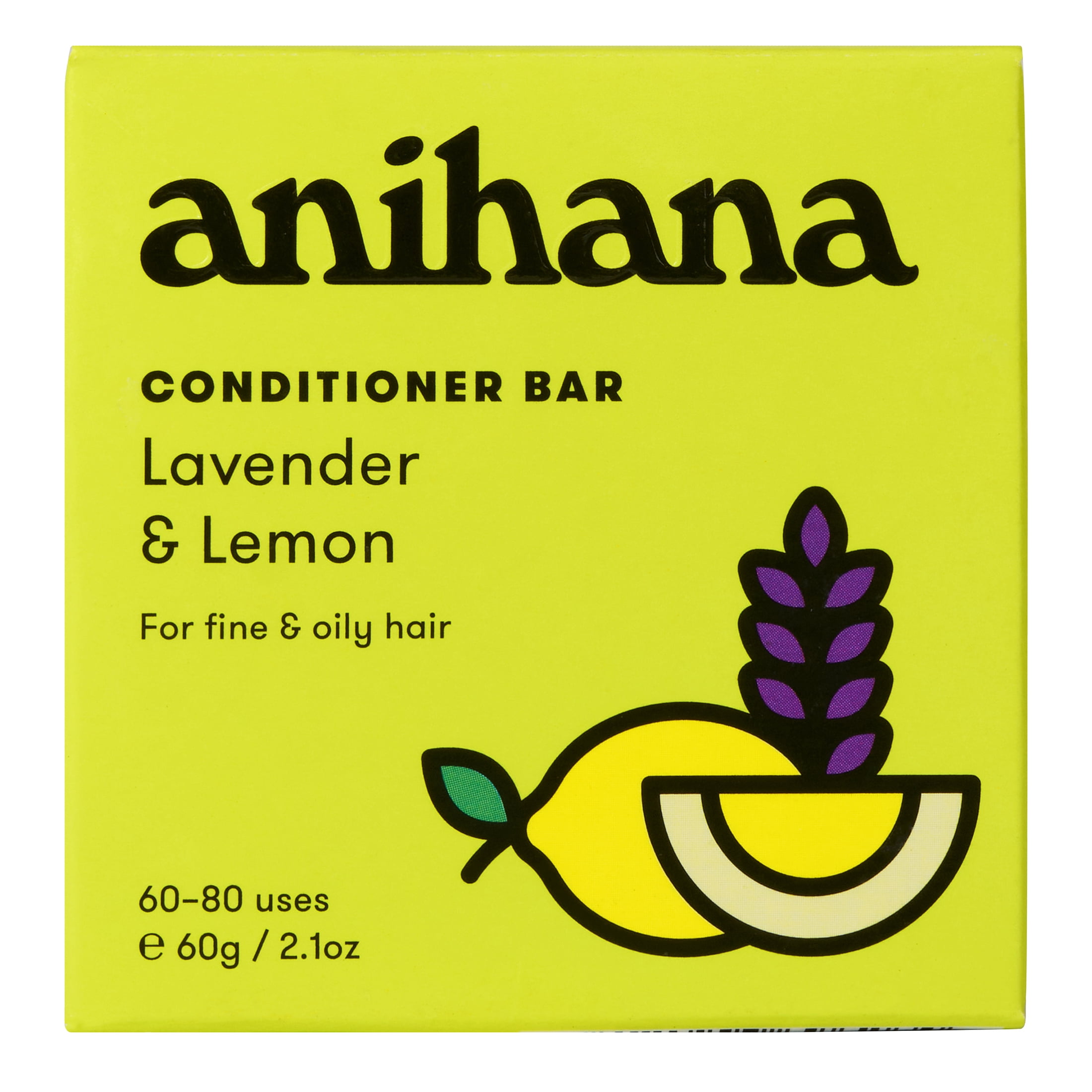 Anihana Conditioner Bar Lavender & Lemon for Fine & Oily Hair 2.1oz