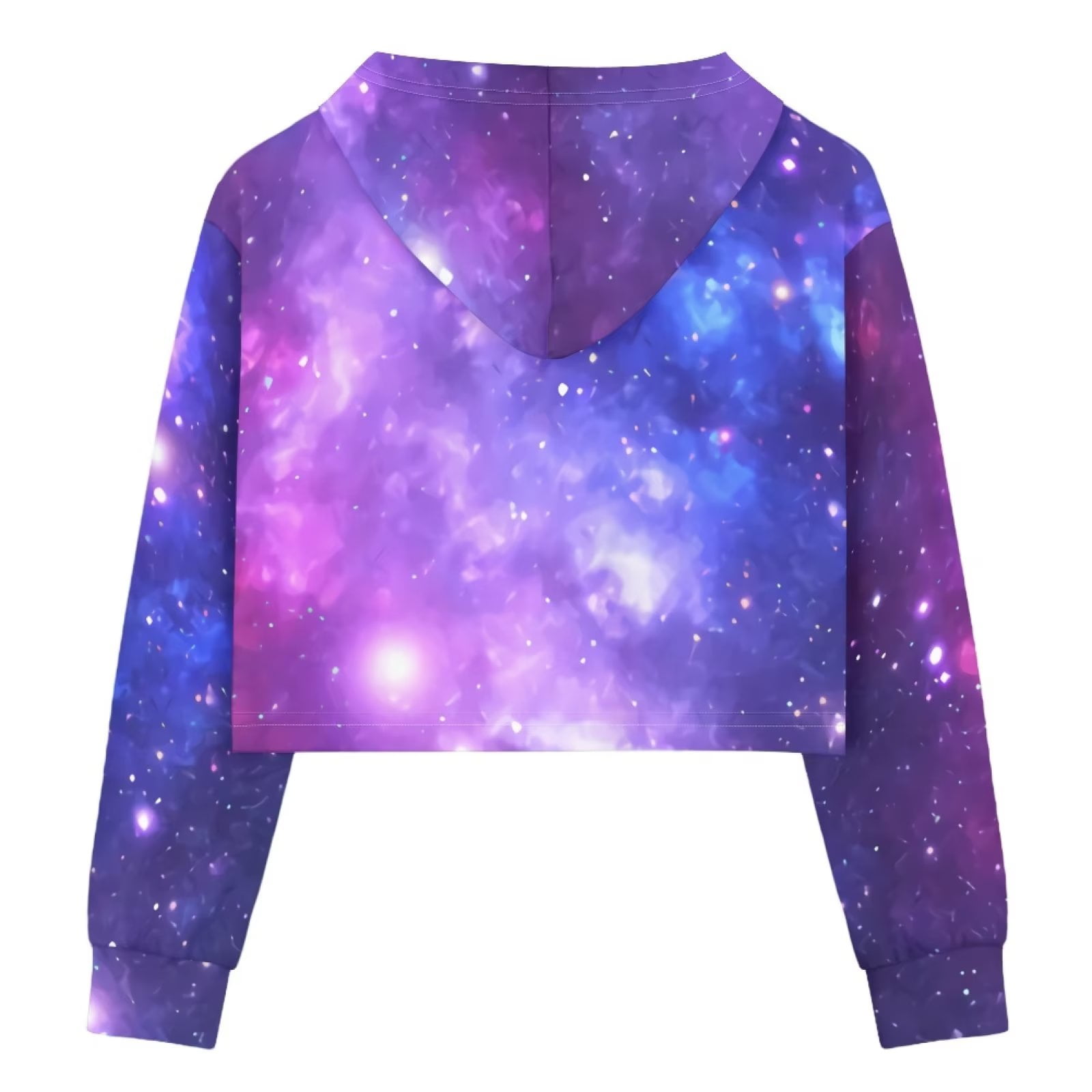 Galaxy crop top hoodie sales