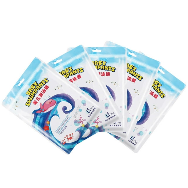 Pañales desechables para bebé, impermeables, elásticos y a prueba de fugas (5 unidades, L (9-14 kg))