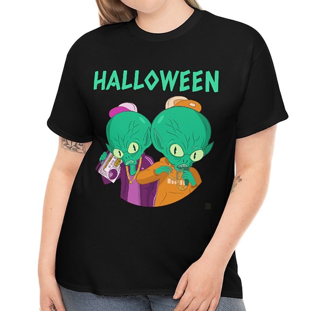 Alien Vêtements de Rappeur Grande Taille pour Femmes Costumes d'Halloween Alien Grande Taille pour Femmes