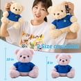 thumbnail image 4 of Teddy Bear Personalized Plush Toys, Customized Gifts Stuffed Bear with Text+Photo as Gift on Christmas Birthday (10 IN-Text+Photo), 4 of 6