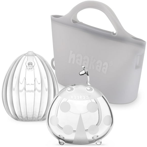 Set recolector de leche Haakaa Shell Pump con bolsa de 75 ml y 750 ml