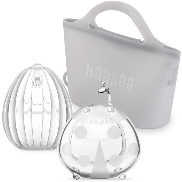 Set recolector de leche Haakaa Shell Pump con bolsa de 75 ml y 750 ml