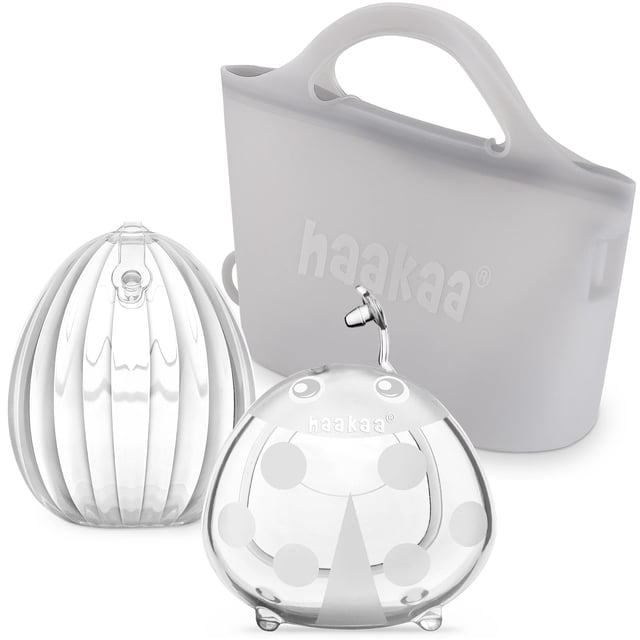 Set recolector de leche Haakaa Shell Pump con bolsa de 75 ml y 750 ml