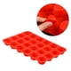 thumbnail image 1 of Molde de silicona para 24 cupcakes, muffins, pasteles, redondo (rojo), 1 of 5