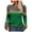 Green, variant on Fair Isle Sweater for Women Crew Neck Striped Sweater Loose Comfortable Fall Winter Business Casual Outfits Pullover Knit Tops