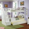 thumbnail image 2 of Leo & Lacey Twin Over Twin Staircase Trundle Bunk Bed, 2 of 4