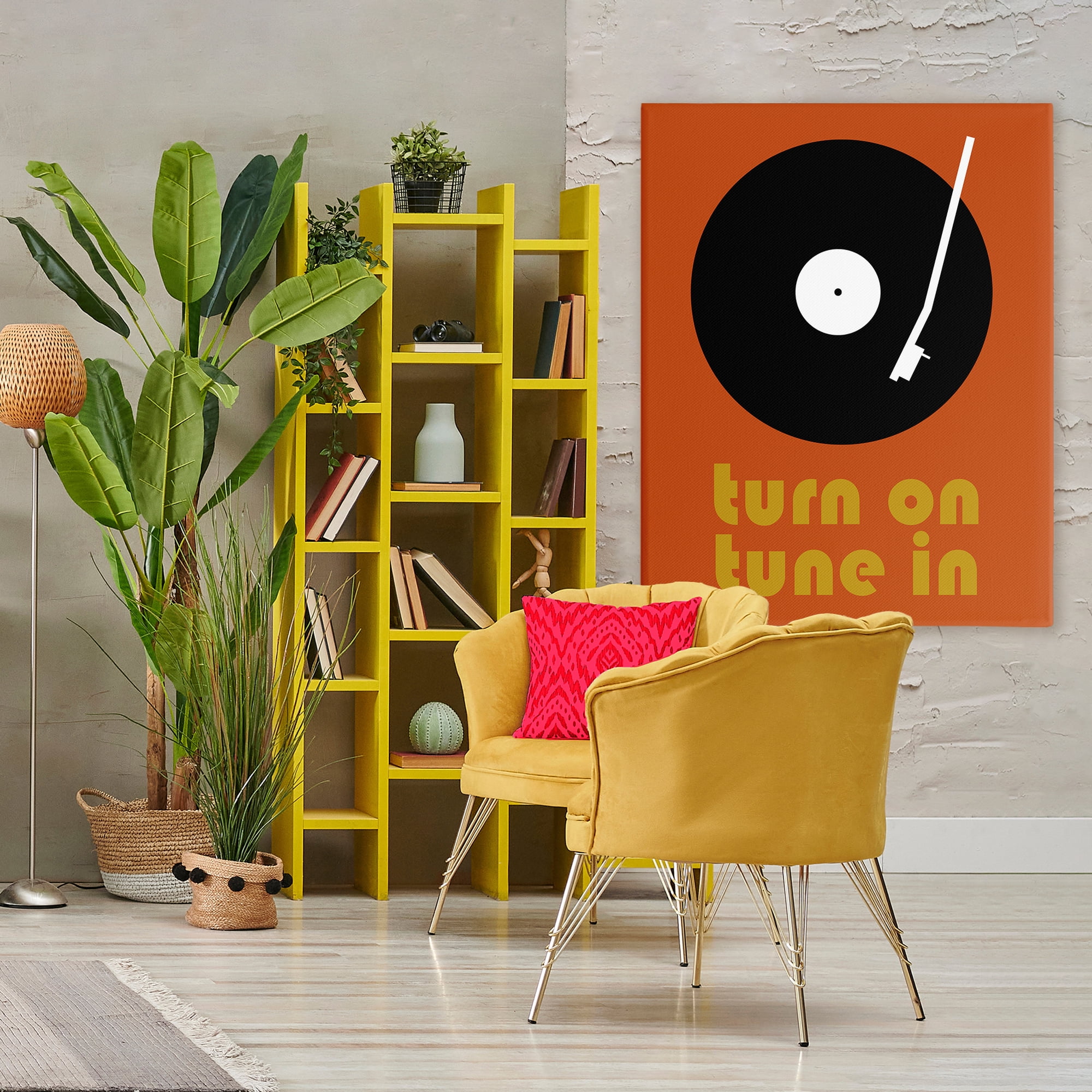 Stupell Industries Turn On Tune In Canvas Wall Art, design by Tom Quartermaine