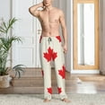 thumbnail image 6 of Lsque Happy Canada Day Print Men's Pajama Pants, Lounge Pant - Comfortable Home Wear,Elastic Waistband, Stylish Design-X-Large, 6 of 9