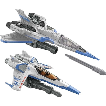 Mattel Disney Pixar Lightyear Toys, Mini Buzz Lightyear Figure and 2 Spaceship Vehicles, Hyperspeed Series Vehicle Pack