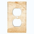 thumbnail image 2 of Metal Light Switch Plate Outlet Cover (Image of Marble Brown MAR026), 2 of 13