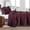 Burgundy, variant on Quilt Set King Size, Stone-Washed Chic Rustic Beige Coverlet with Classic Triangle Stitched Pattern, Ultra Soft Lightweight Quilted Bedspread for All Season, 3 Pieces