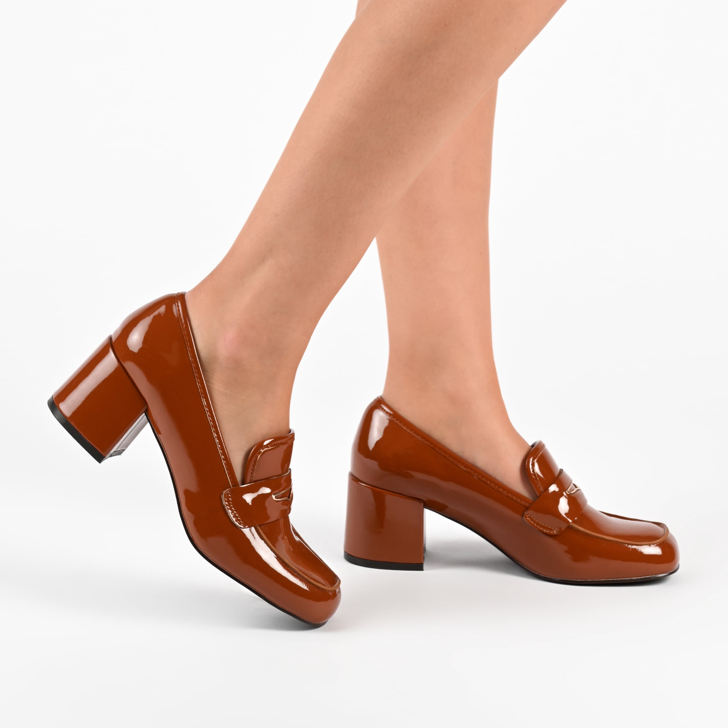 Journee Collection Womens Liyla Tru Comfort Foam Low Heel Square Toe Pumps