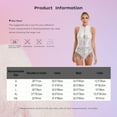 thumbnail image 7 of Oyolan Women's Sparkle Sequin Fringed Backless Leotard Tassel Latin Jazz Dance Costume Dress Gold XL, 7 of 7