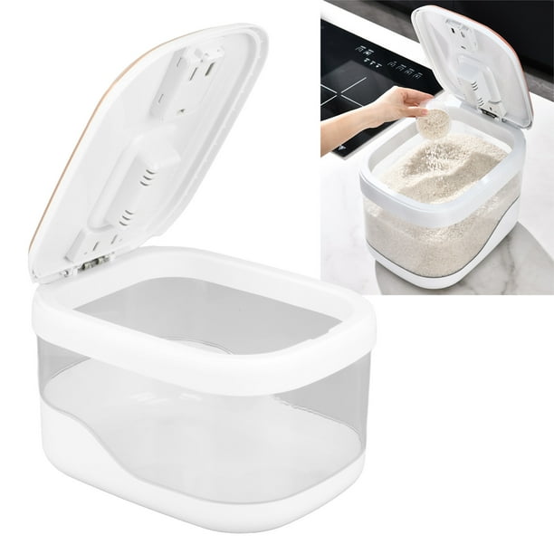 Dispensador De Arroz, Tipo Prensa Cubo De Arroz De 10 Kg Contenedor De Almacenamiento De Arroz De Gran Capacidad Recipiente De Arroz Higiénico Para El Hogar Restaurante Cocina