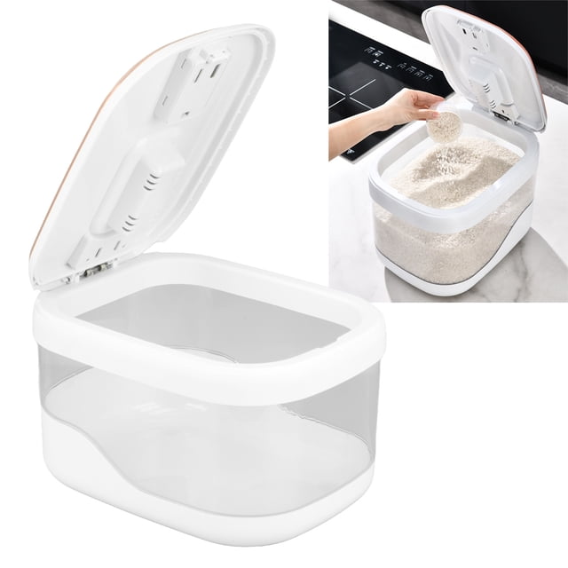 Dispensador De Arroz, Tipo Prensa Cubo De Arroz De 10 Kg Contenedor De Almacenamiento De Arroz De Gran Capacidad Recipiente De Arroz Higiénico Para El Hogar Restaurante Cocina