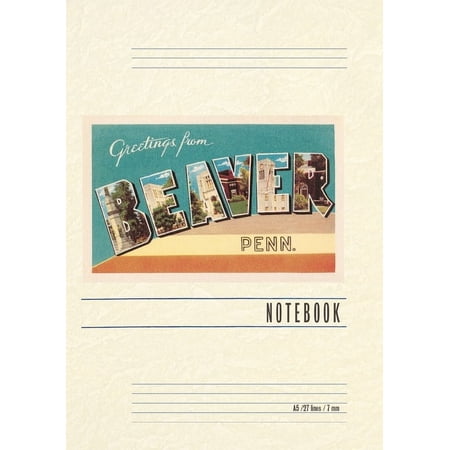 Vintage Lined Notebook Greetings from Beaver Pennsylvania (Paperback)