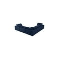 thumbnail image 7 of Meridian Furniture Linen Serene Modular Sectional Sofa with Overstuffed Cushions, Navy, 7 of 7