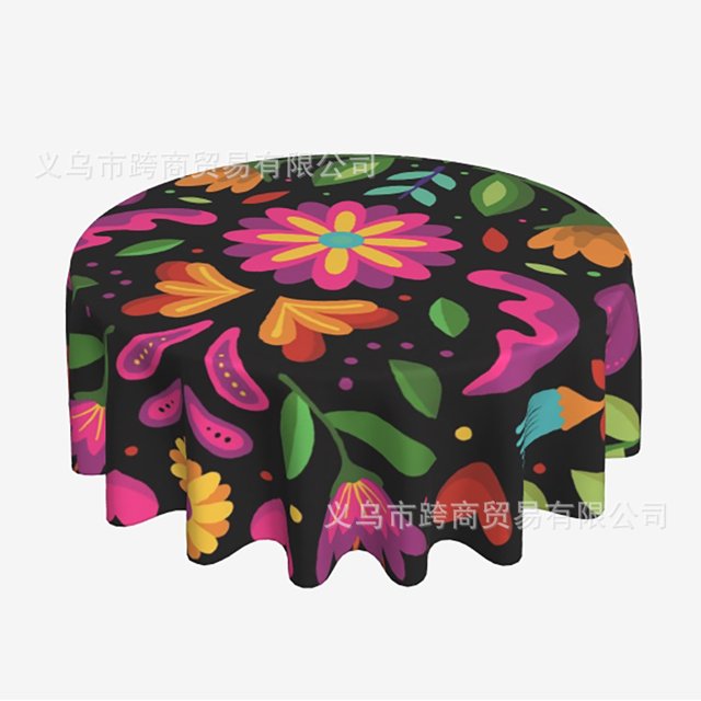 Mexico waterproof printing waterproof round tablecloth can do any other pattern
